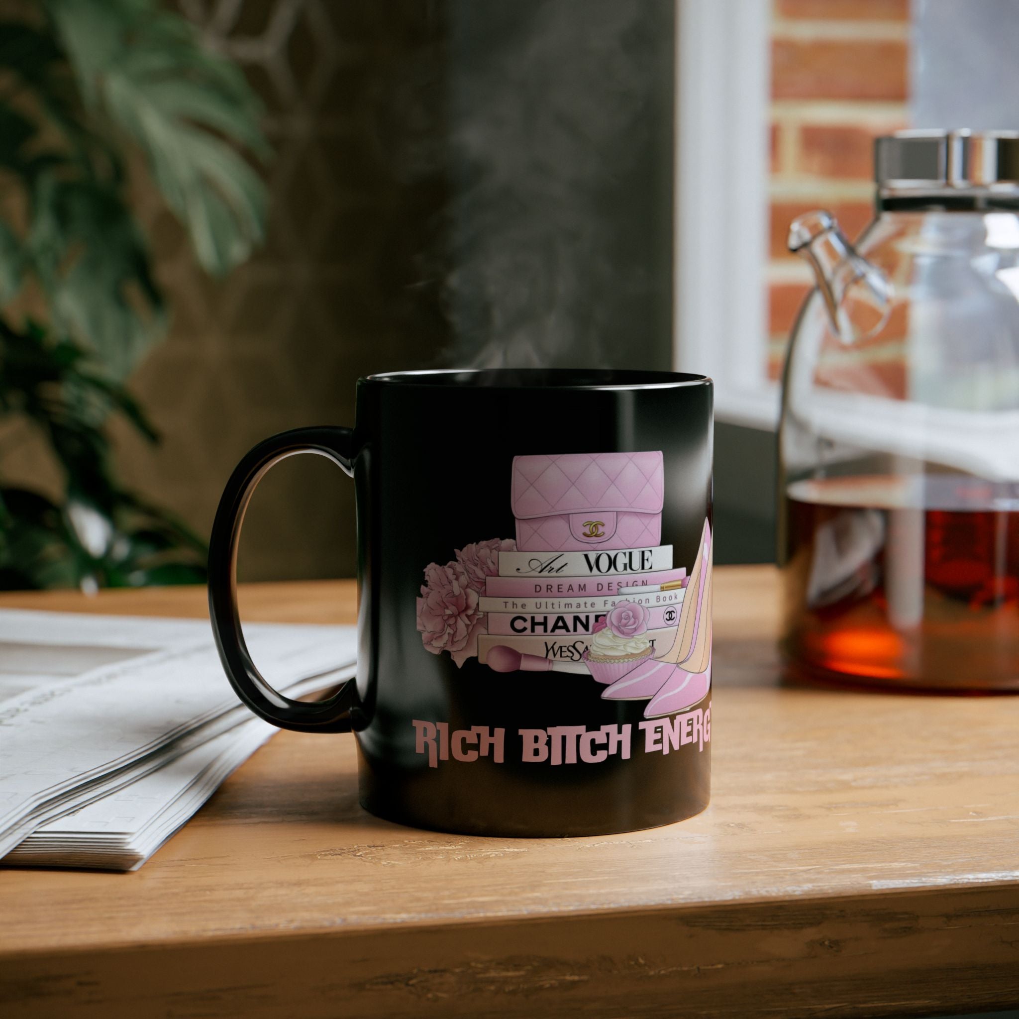 Chic Pink High Heel Mug | Rich Energy Coffee Cup, Fashion Lover Gift, Stylish Drinkware for Birthdays, Celebrations, Self-Care