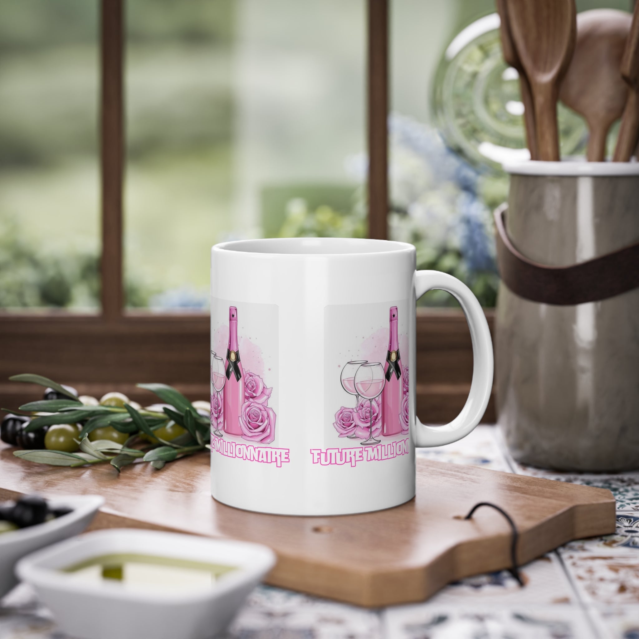 Future Millionaire Standard Mug - Perfect Gift for Dreamers, Celebrations, Motivational Decor, Mug for Women, Inspirational Coffee Mug