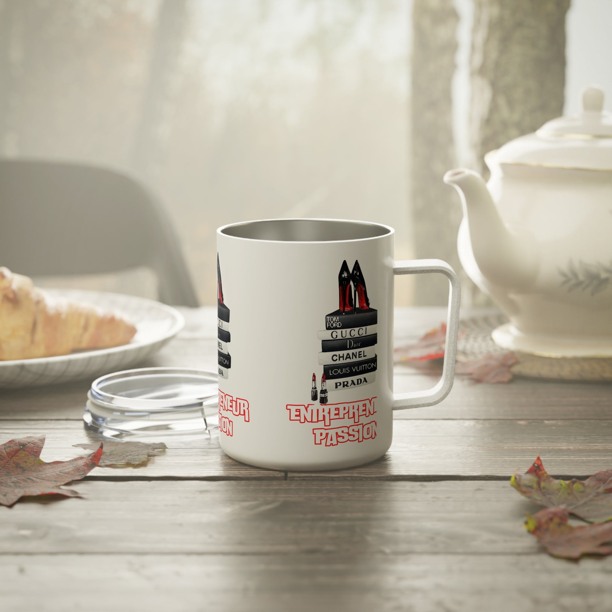 Chic Insulated Coffee Mug - Stylish Gift for Entrepreneurs, Fashion Lovers, Work Inspiration, Office Decor, Birthday Present