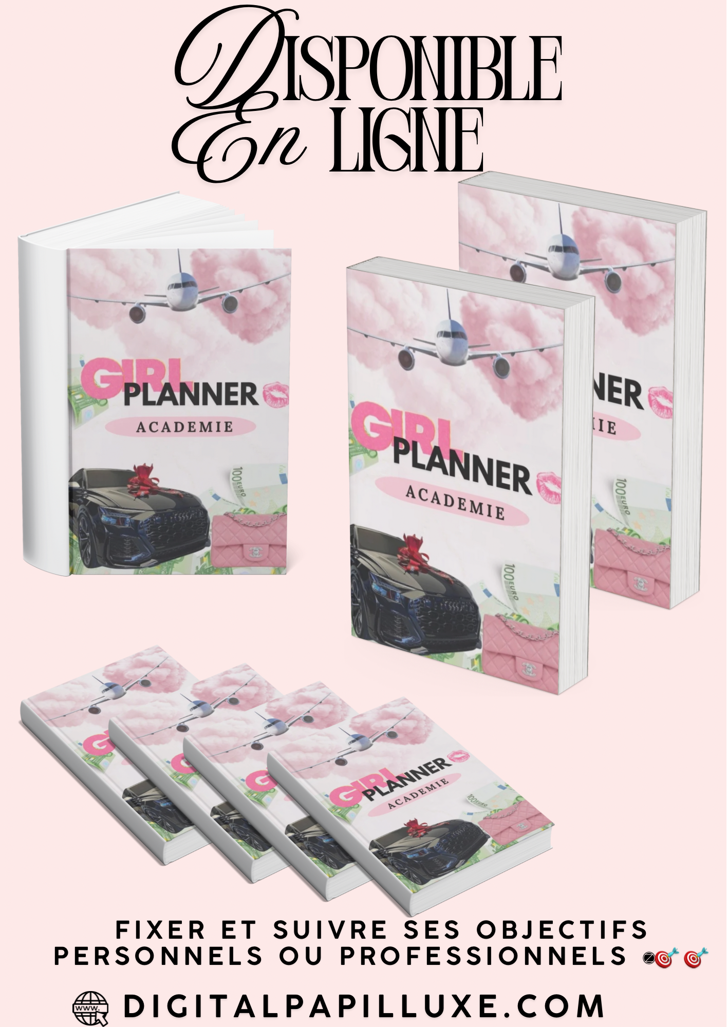 Cahier Girl Planner – Organisation & Productivité au quotidien