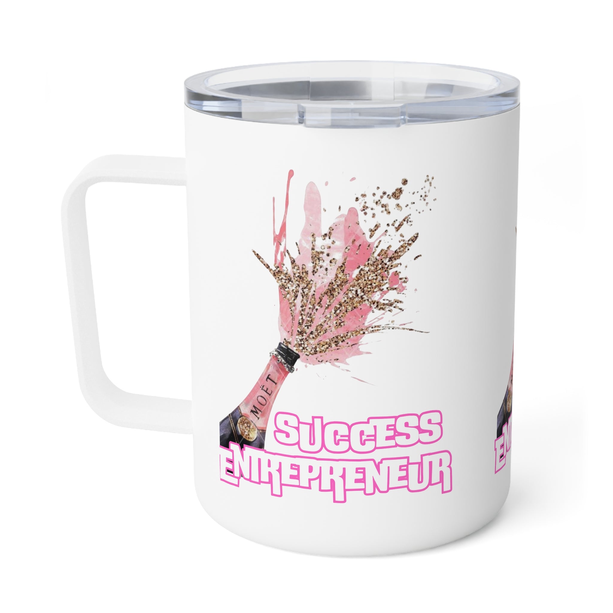 Success Entrepreneur Insulated Coffee Mug, Motivational Travel Mug, Gift for Entrepreneurs, Fun Office Mug, Women's Coffee Cup
