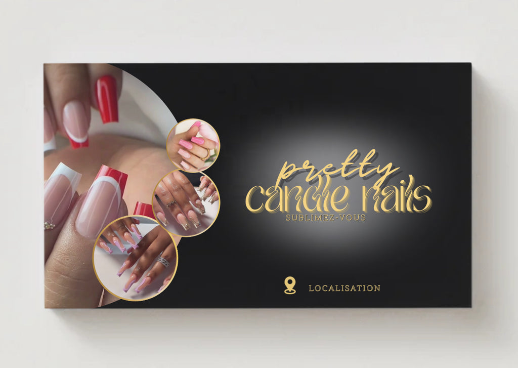 Carte de visite digitale professionnelle – Onglerie & Nail Art
