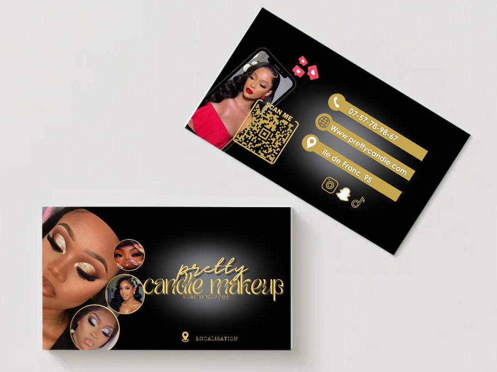 Carte de visite digitale professionnelle – Makeup artist
