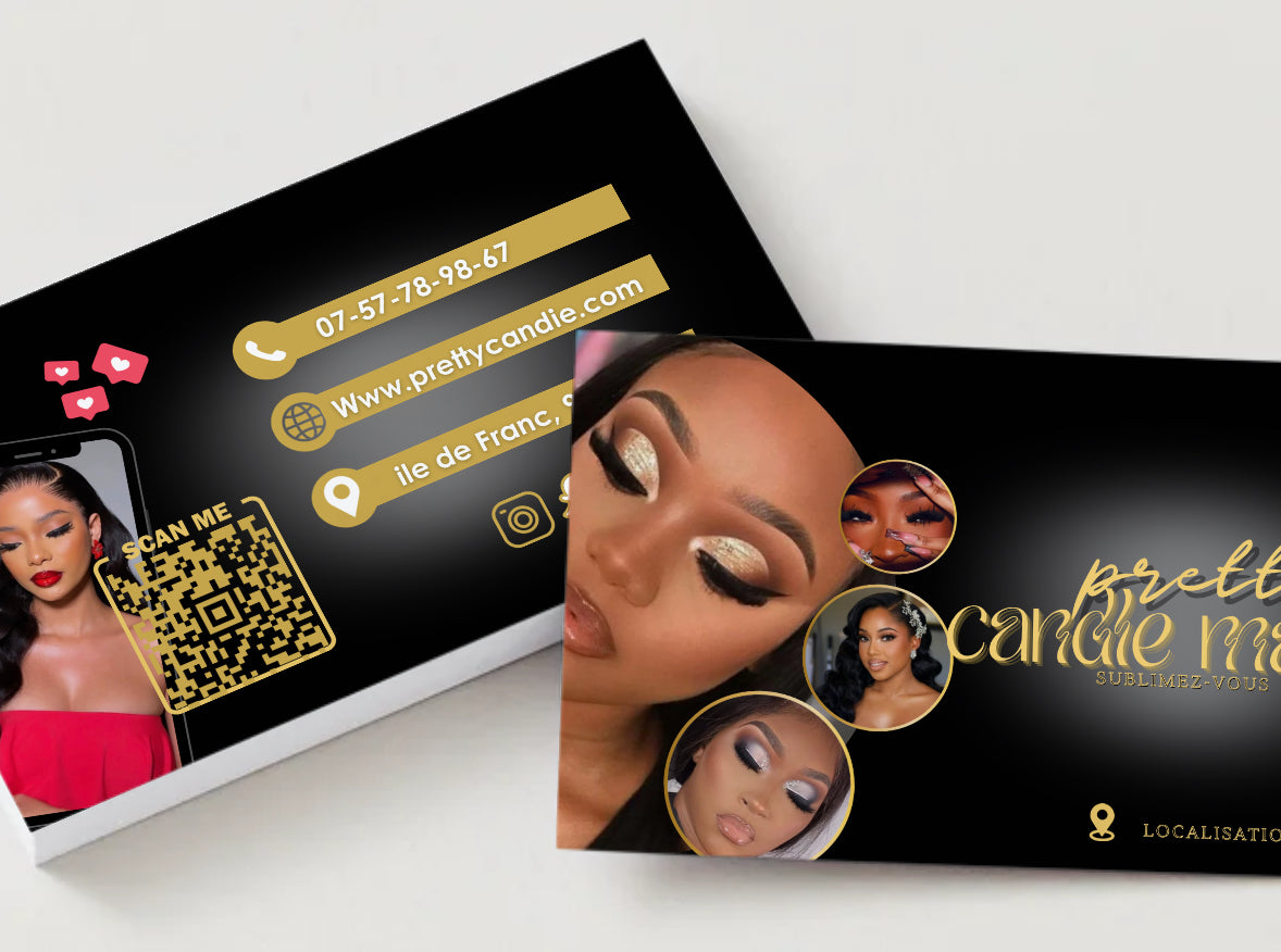 Carte de visite digitale professionnelle – Makeup artist